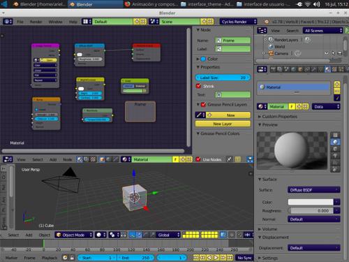 Ariel Unreal engine node theme for Blender3D preview image